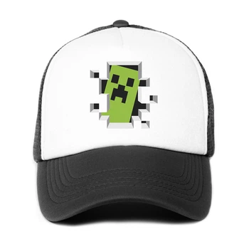Кепка Тракер детская Майнкрафт (Minecraft) (33404-1709-1) 52-57 см Черный