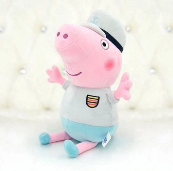 Плюшева іграшка Дідусь Свин 30см Peppa із родини Пеппа Дід (513019876) Peppa Pig Голубий