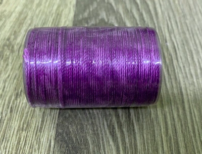 Нитка вощеная для шитья по коже 0,65 мм SG139 60м фиолетовый цвет Dacron-waxed (4545)