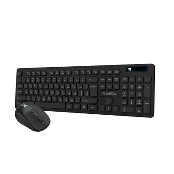 Комплект (клавиатура и мышь) Vinga KBSW-100, беспроводной, USB, черный