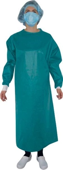 Стерильный хирургический халат Fapomed Стандартный одноразового использования СММС XL Зеленый (GOW.1040 V)