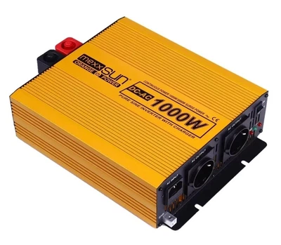Інвертор 12V в 220V із зарядкою, чистий синус, 1000W ТМ Mexxsun