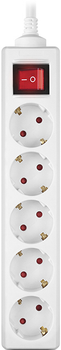Сетевой фильтр-удлинитель Real-El RS Protect M 1.8 м White (EL122300025)