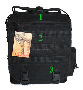 Тактична сумка-планшет 5.15.b Чорний