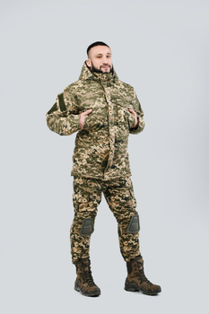Зимняя военная тактическая форма Shumeru комплект камуфляж пиксель ( бушлат и штаны ) размер 5XL