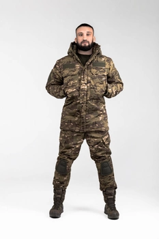 Зимова військова тактична форма комплект Shumeru камуфляж мультикам ( бушлат і штани ) розмір 3XL