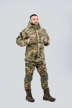 Зимова військова тактична форма Shumeru комплект камуфляж піксель ( бушлат і штани ) розмір 6XL