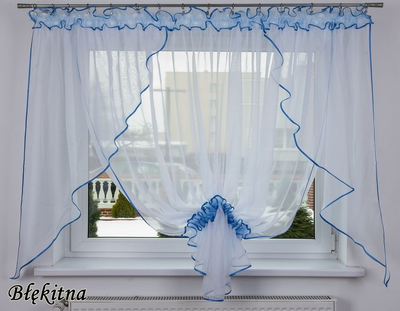 Штора-вуаль Verona Lisbona 155 х 400 см (0645760815077Bl) блакитний