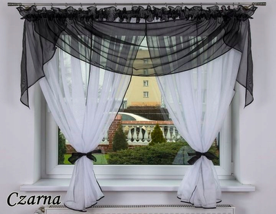 Штора-вуаль Verona Kolonia 150 х 400 см (0645760868219B) чорний