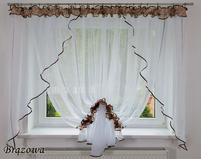 Штора-вуаль Verona Lisbona 155 х 400 см (0645760815077Br) коричневий