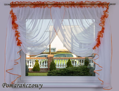 Штора-вуаль Verona Barcelona 145 х 390 см (0645760467092O) помаранчевий
