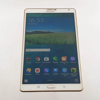 Samsung Galaxy Tab S 8.4' (8.4'',2560x1600,16GB,Android 4.4 (KitKat),Wi-Fi,BT,Micro USB,Micro SDXC, Dazzling White (2B00006653) Б/У