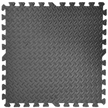 Підлога пазл - модульне покриття для підлоги чорне 600x600x10мм (МР15)