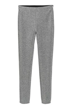 Легінси H&M 0543705_блискітки 40/10 Сріблястий