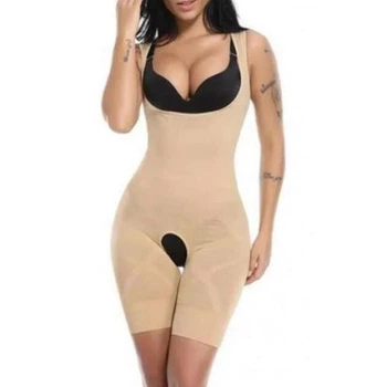 Утягивающий комбидресс для коррекции фигуры Slim Shapewear Бежевый XXL/XXXL