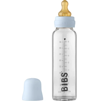 Дитяча склянна пляшечка BIBS Baby Blue 225 мл.