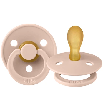 Ортодонтична латексна пустушка BIBS Colour Symmetrical Blush 6-18 міс. розмір 2