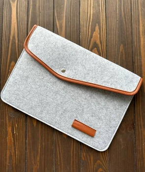 Чохол з повсті CaseFashion Wave для MacBook 13/13.6" Gray