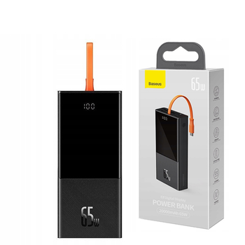 Повербанк (Power Bank) Baseus 65W 20000mAh PPJL000001 Black з підтримкою зарядки ноутбука