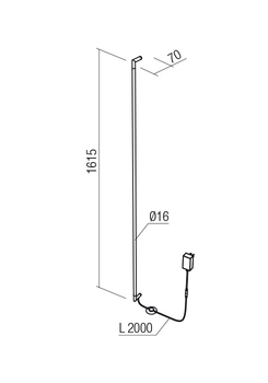 Бра Redo STICK AP LED 30W 3000K BRASS (5.1.2) 01-2792