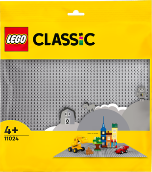 Zestaw klocków LEGO Classic Szara płytka konstrukcyjna 1 element (11024)