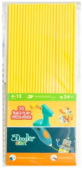 Набір стрижнів для 3D-ручки 3Doodler Start Жовтий 24 шт (3DS-ECO04-YELLOW-24)