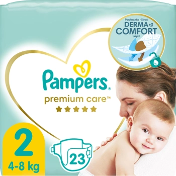 Pieluchy Pampers Premium Care Rozmiar 2 (4-8 kg) 23 szt. (8001841104652)