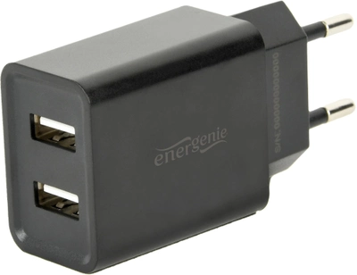 Зарядний пристрій USB 2.1 A EnerGenie EG-U2C2A-03-BK
