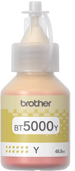 Tusz Brother 5000C 48,8 ml żółty (BT5000Y)