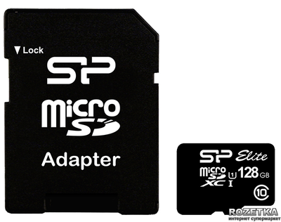 Silicon Power microSDXC 128 GB Class 10 UHS-I Elite + adapter (SP128GBSTXBU1V10SP)