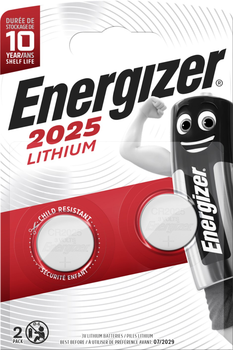Baterie Energizer CR2025 Litowe 2 szt. (E301021503)