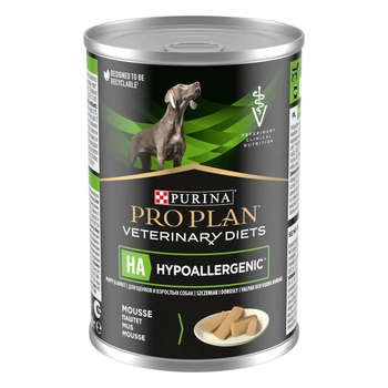 Purina Pro Plan Veterinary Diets HA 400g (7613036689427) Wilgotna karma pełnoporcjowa dla szczeniąt i dorosłych psów