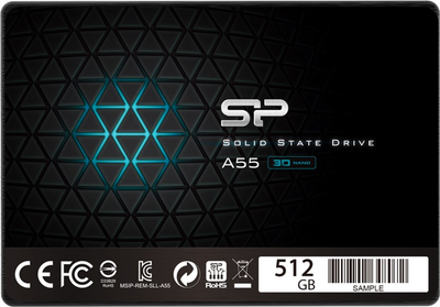 Silicon Power A55 512GB 2.5" SATAIII TLC (SP512GBSS3A55S25)