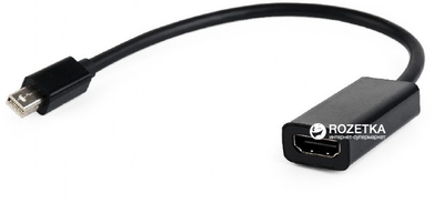 Adapter Cablexpert mini DisplayPort na HDMI 0,15 m Czarny (A-mDPM-HDMIF-02)