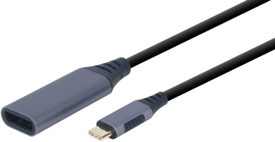 Cablexpert Adapter konwertera USB typu C na DisplayPort 0,15 m szary (A-USB3C-DPF-01)