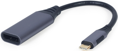 Адаптер-перехідник Cablexpert USB Type-C - DisplayPort 0.15 м Сірий (A-USB3C-DPF-01)