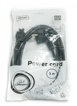 Kabel zasilający Cablexpert PC-186-ML12-3M CEE7/17-C5 3 m