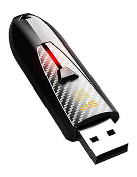 Pendrive Silicon Power Blaze B25 256GB USB 3.0 Black (SP256GBUF3B25V1K)