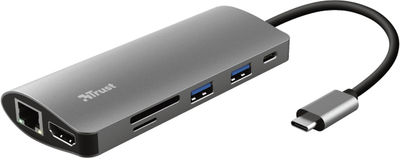 Багатопортовий адаптер Trust Dalyx 7-in-1 USB-C Adapter (23775)