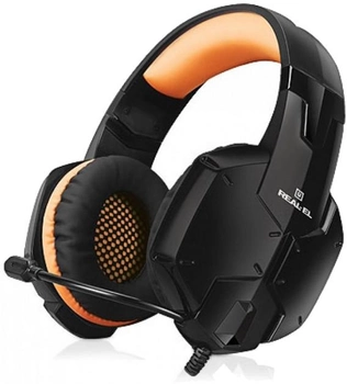 Słuchawki Real-El GDX-7700 Surround 7.1 Czarno-pomarańczowe (EL124100016)