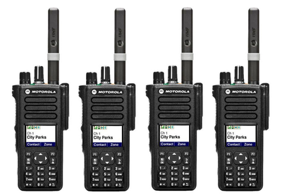 Комплект 4 шт Военная цифровая рация Motorola MOTOTRBO DP4800e VHF 136-174 МГц 5 Вт