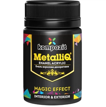 Емаль акрилова METALLIQ KOMPOZIT Чорна перлина 70г