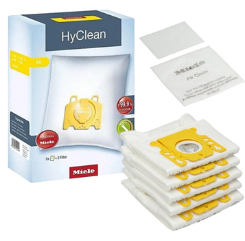 Набор мешков (5 шт) HyClean KK + фильтр мотора + выходной пылесоса Miele 10123260 41996587EU1