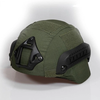 Чехол кавер на шлем каску ACH MICH 2000 с ушами, Army Green (C27-02-05) (15096)