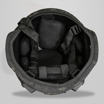 Защитный чехол Кавер на шлем ACH MICH 2000 с ушами, Черный (C21-01-09) (15097)