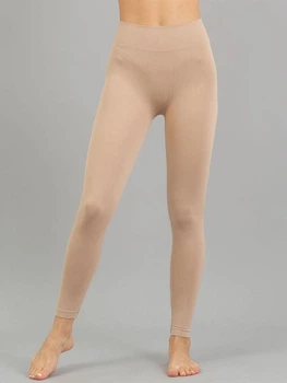 Леггинсы бесшовные женские из микрофибры Giulia Leggings model 2 Naturalle S/M Бежевые