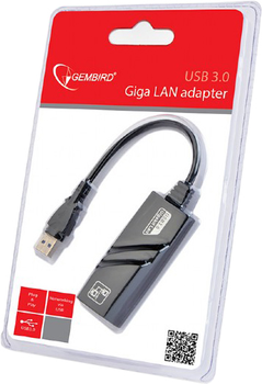 Adapter Gembird USB 3.0 do RJ45 LAN Gigabit (NIC-U3-02)