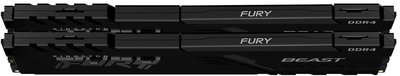 Оперативна пам'ять Kingston Fury DDR4-3200 8192 MB PC4-25600 (Kit of 2x4096) Beast Black (KF432C16BBK2/8)