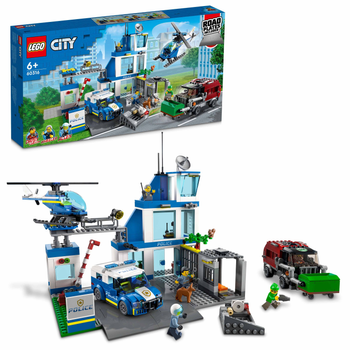 Zestaw klocków LEGO City Posterunek policji 668 elementów (60316)