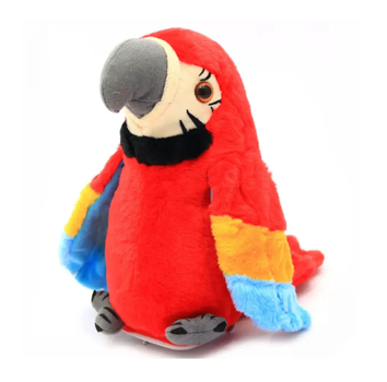 Інтерактивна іграшка папуга Parrot Talking повторює слова та махає крилами Зелений